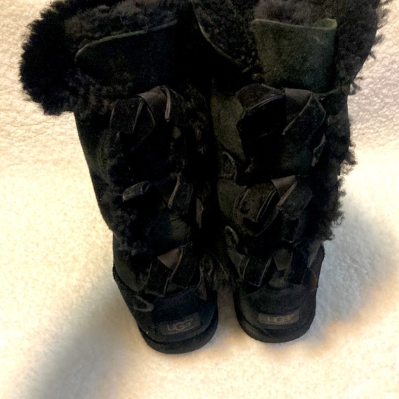 UGG Leather Black Boots - Picture 3 of 11